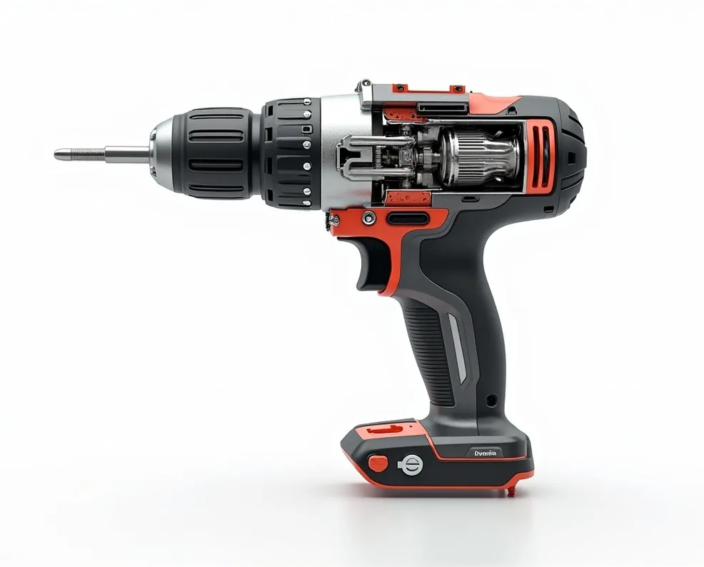 Hilti SFH-22A QuietTech cross-section visualization showing internal components
