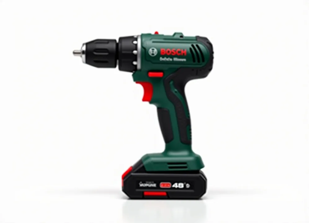 Bosch SilentDrill Pro SD-18V cordless drill in dark charcoal and green